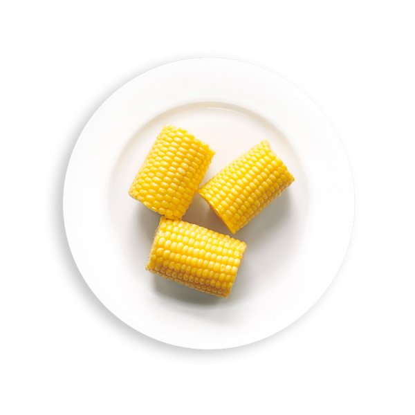 トウモロコシの芯のカット